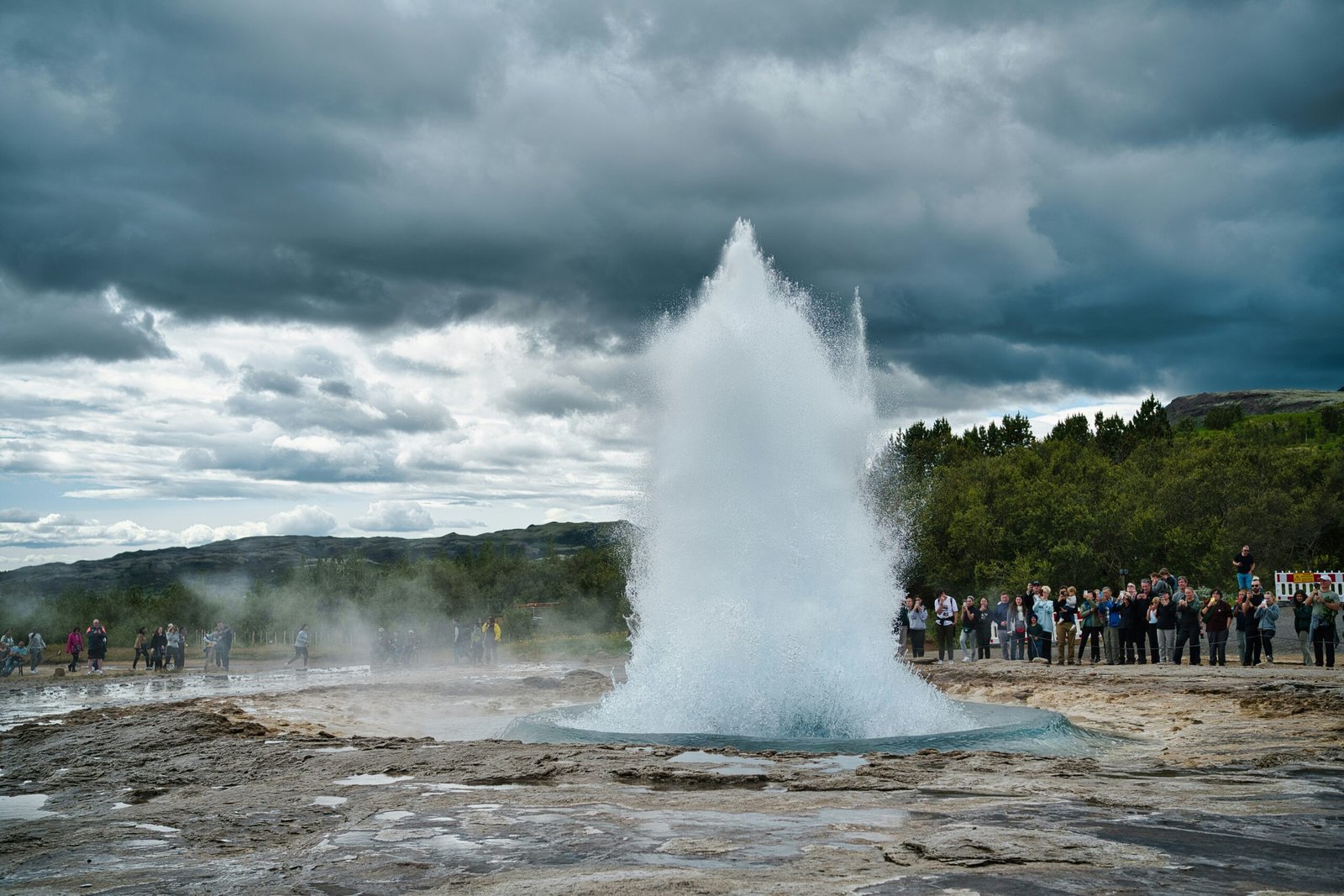 Strokkur geyser erupting
